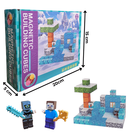 MAGNETNE GRADIVNE KOCKICE  + 2 Majnkraft figure - 77 Elemenata