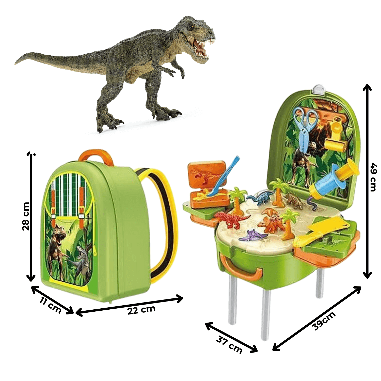 Dinosaurus Svet u Pokretu – Ranac + Kreativni Set 2u1