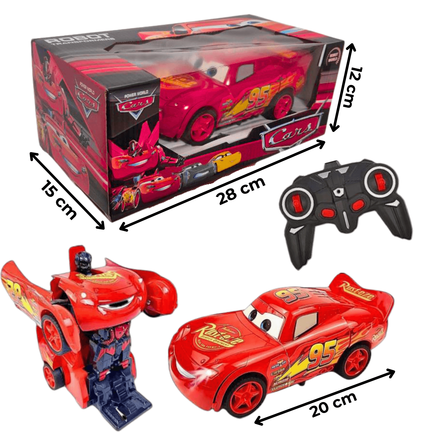 Munja Mekvin Auto Robot Transformers + Daljinski upravljač 🎮