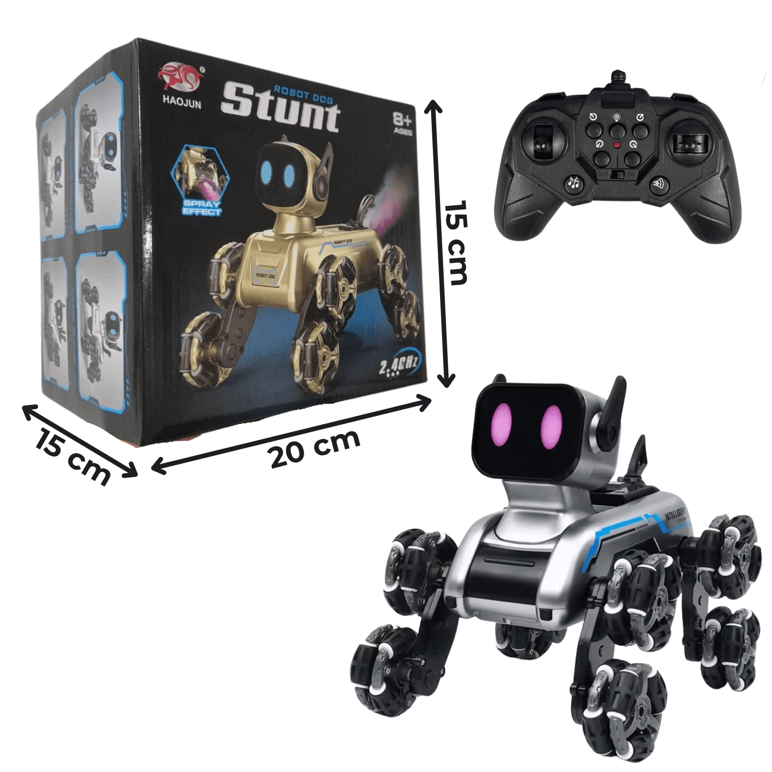Pametni Robot Pas - Zvučni Efekti + Daljinski upravljač 🎮