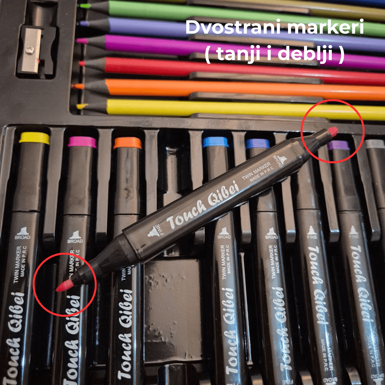 Kofer sa bojama i priborom za crtanje + Poklon bojanka 🎨