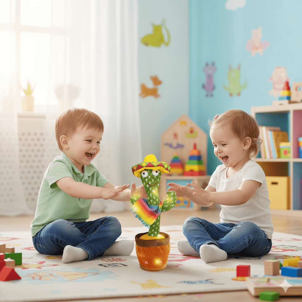 Magični Kaktus koji ponavlja reči za nama, svetli i pleše 🌵