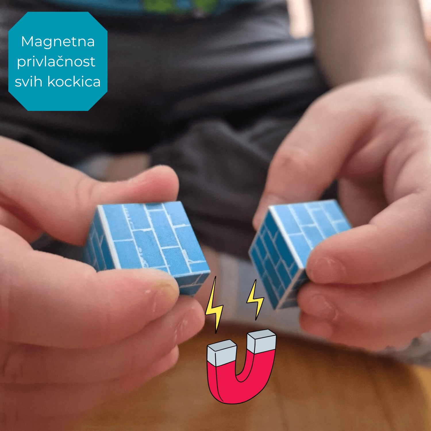Minecraft Kreativni Set: 180 Magnetnih Kockica + 2 Figure (POKLON PAKOVANJE)