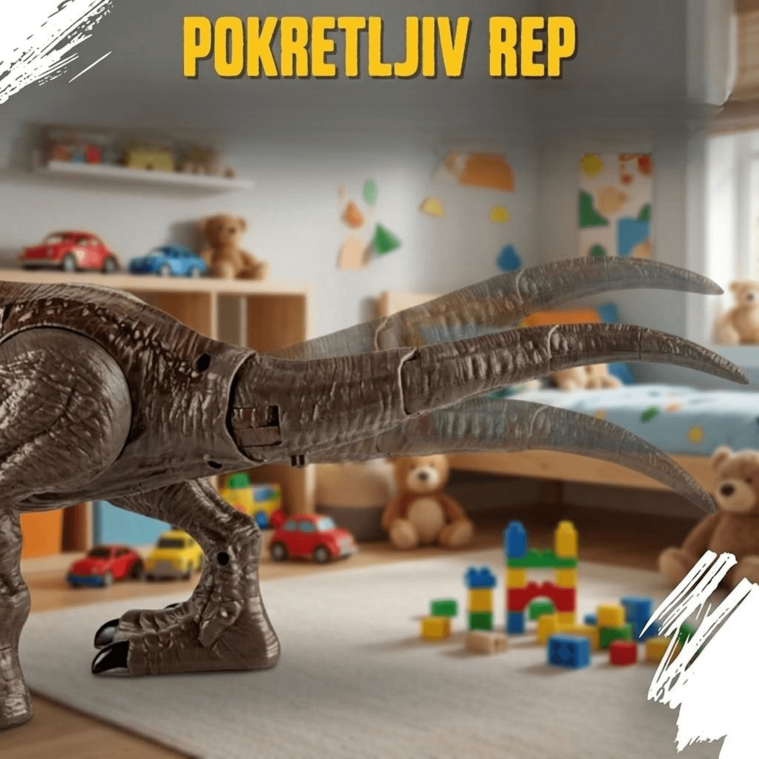 Moćni T-Rex: Interaktivni Dinosaurus koji Ispušta Efekat Vatre i Realistično Se Kreće
