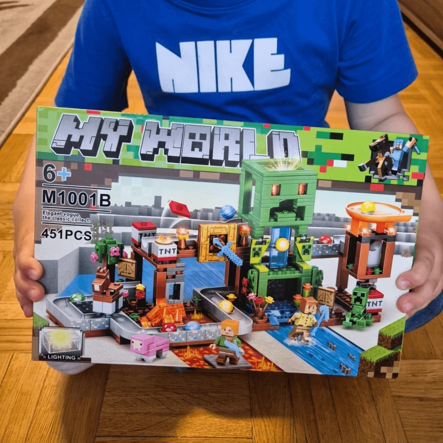 Minecraft Kockice - Set "Rudnik" (451 Element Sa Creeperom i Figuricama)