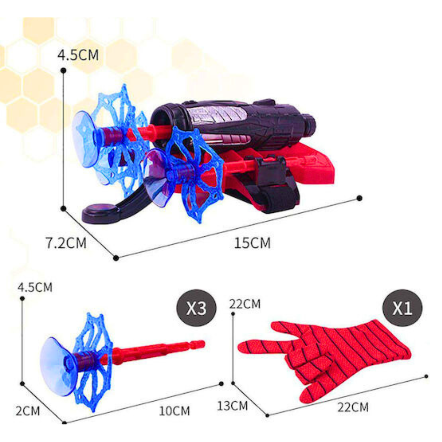 Spajdermen rukavica ispaljivač strelica + POKLON IGRAČKA SPAJDERMEN