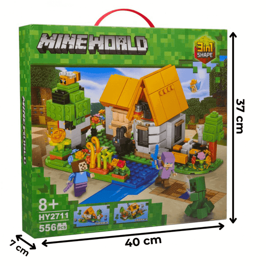 Majnkraft kockice 556 elemenata ( 3 u 1 ) - POKLON PAKOVANJE