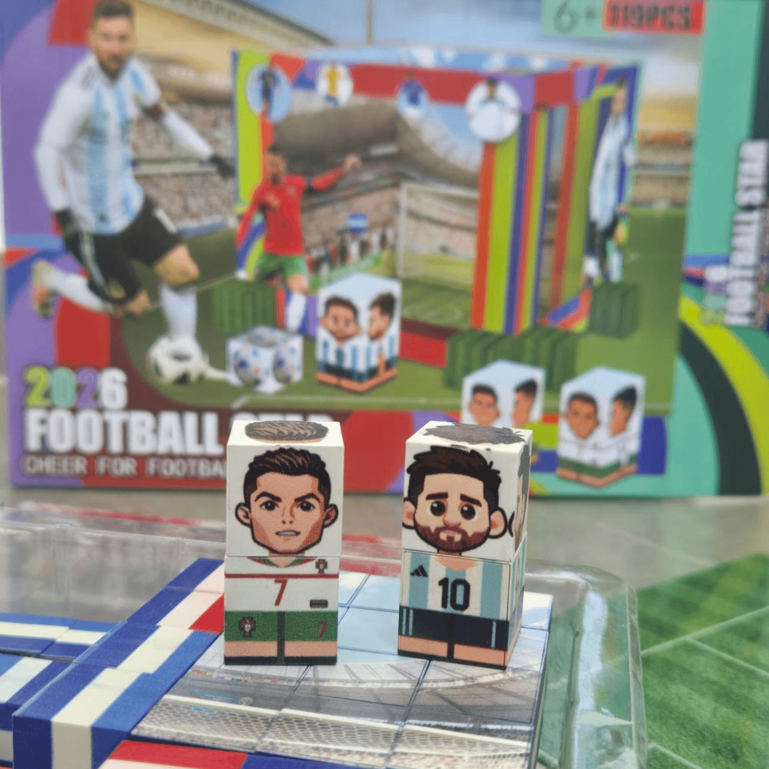 3D Magnetne Kockice - Set Za Izgradnju Fudbalskog Stadiona 119 Elemenata ⚽