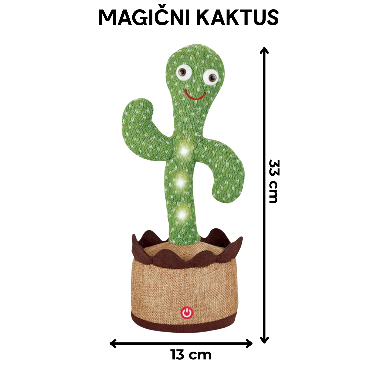 Magični Kaktus koji ponavlja reči za nama, svetli i pleše 🌵
