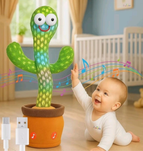 Magični Kaktus koji ponavlja reči za nama, svetli i pleše 🌵