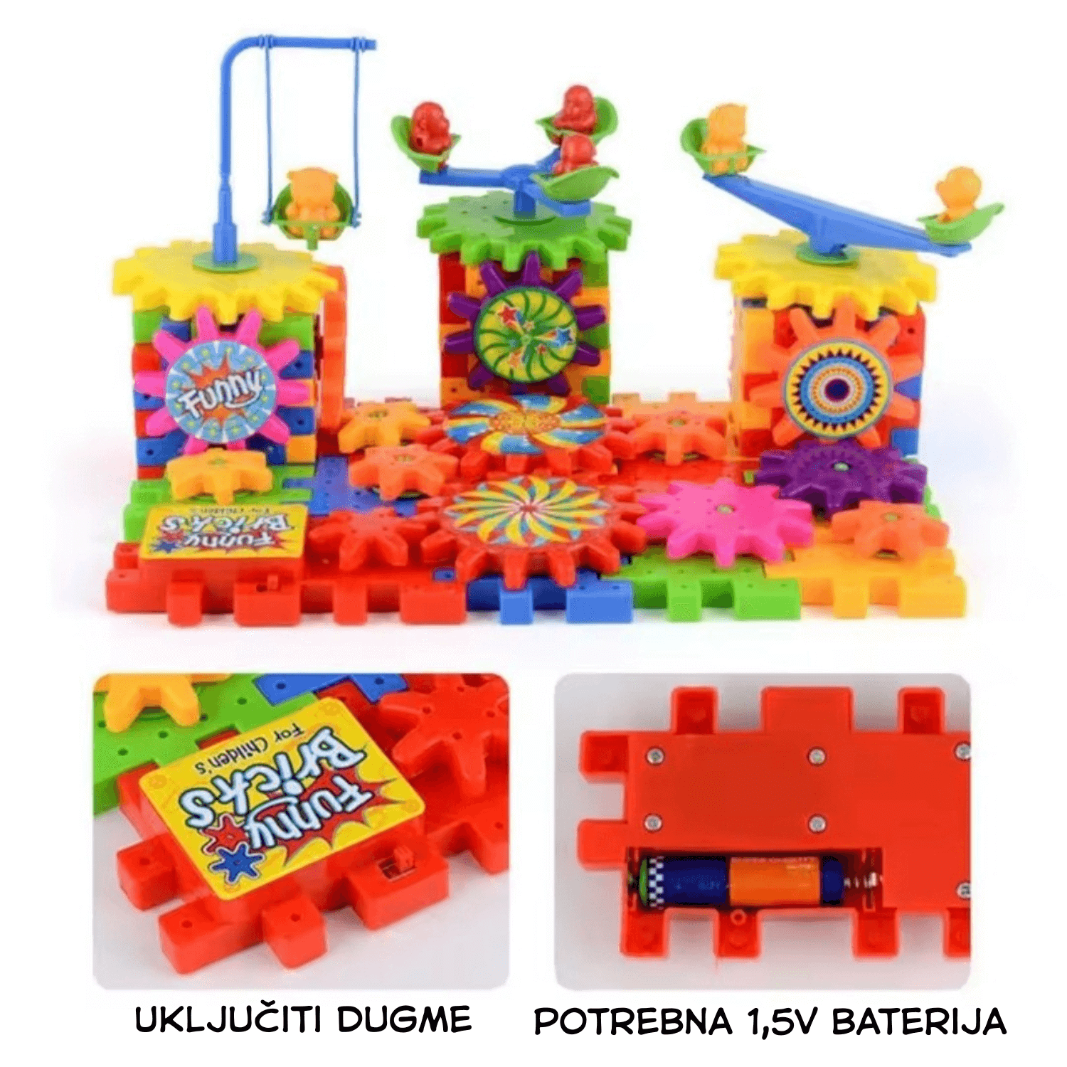 3D Kreativna Zgrada Sa Zupčanicima Koji Se Kreću - POKLON PAKOVANJE🎁