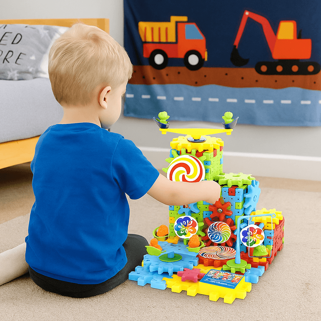 3D Kreativna Zgrada Sa Zupčanicima Koji Se Kreću - POKLON PAKOVANJE🎁