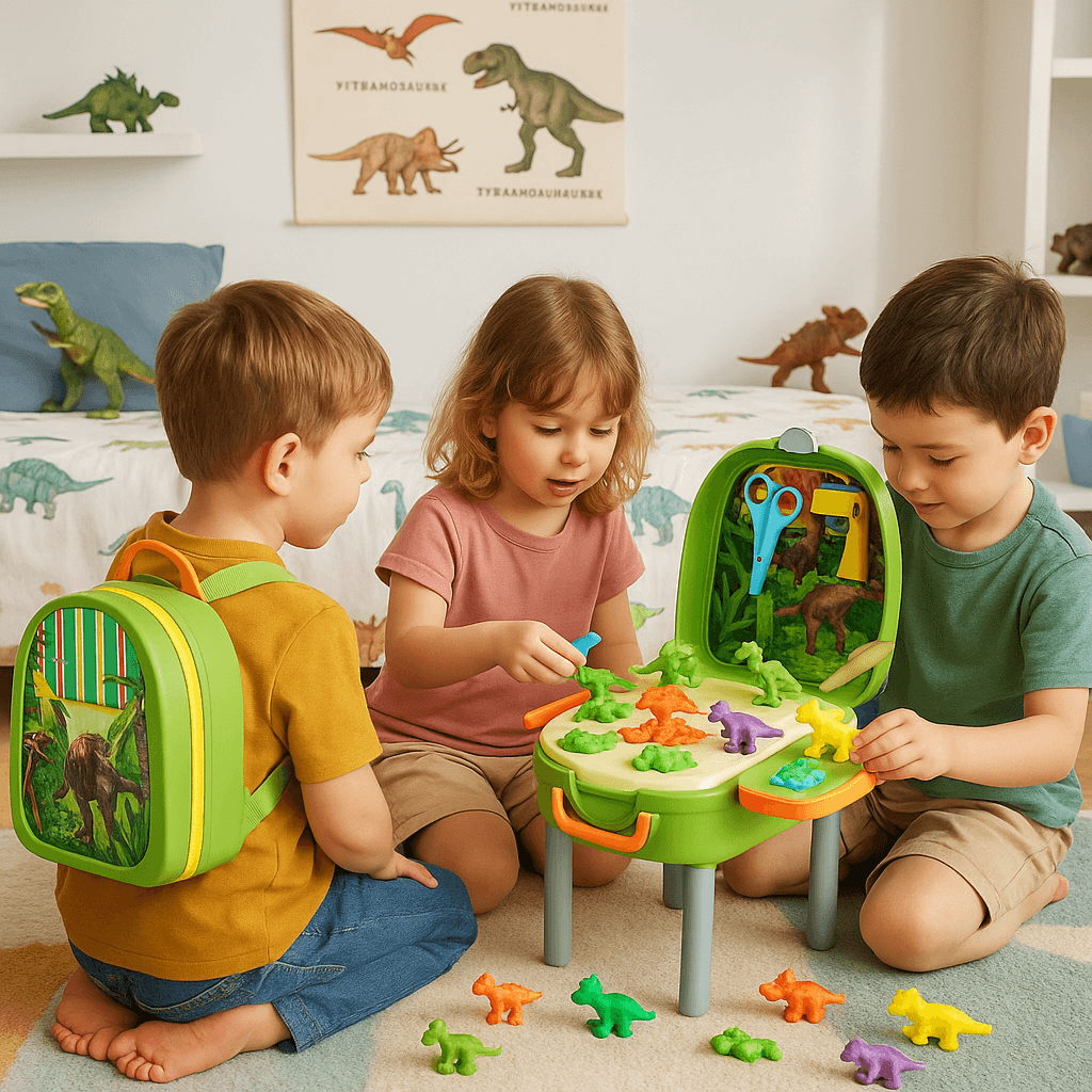 Dinosaurus Svet u Pokretu – Ranac + Kreativni Set 2u1