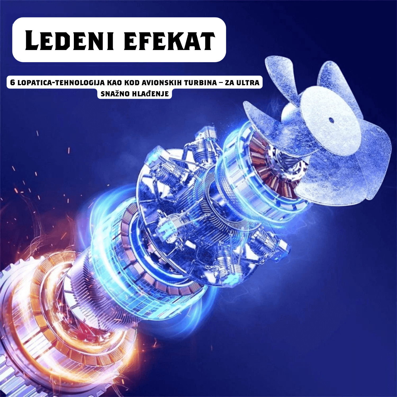 Turbo ručni ventilator - rashladjuje u sekundi