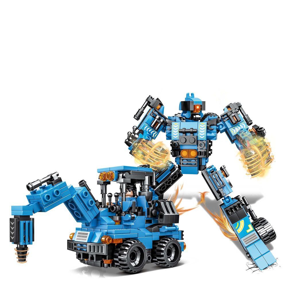 Transformers - Bager gradivni blokovi - 424+ elementa / Poklon pakovanje