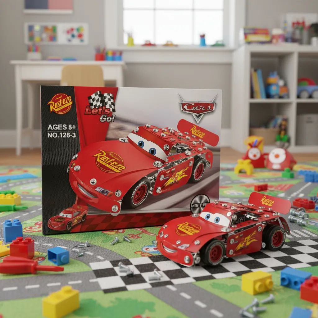 Metalni konstruktorski set Munja Mekvin + POKLON UPUTSTVO